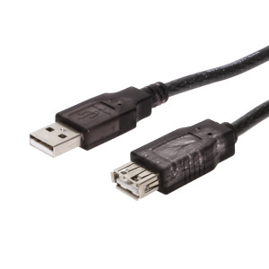 9ft. USB 2.0 Extension Translucent Braid Shielded Cable