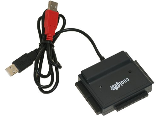 Kitechildheed Câble Adaptateur USB 2.0 vers IDE SATA pour convertisseur de Disque Dur 2,5/3,5 Pouces Noir