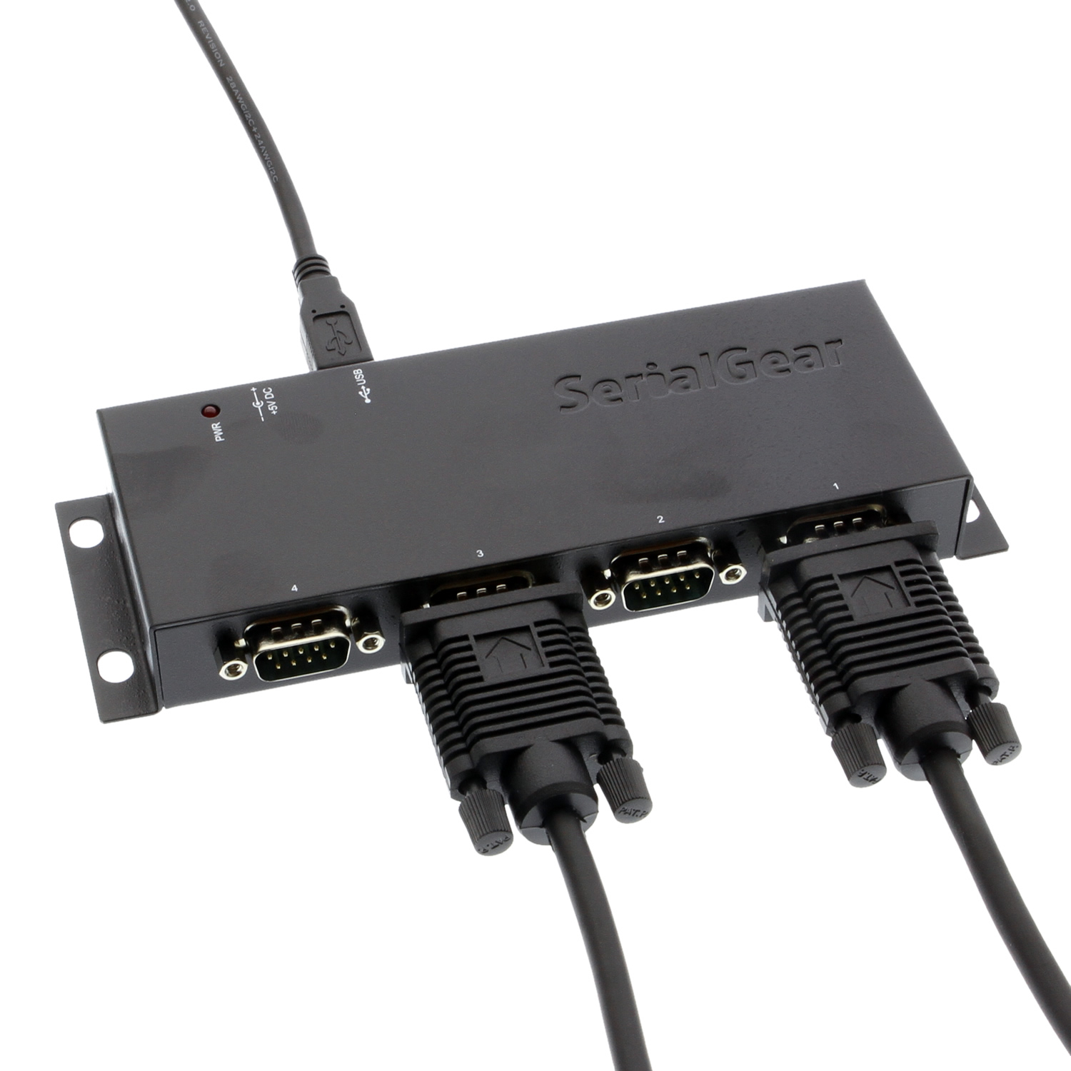 SerialGear USB to serial 4 Port DB-9 RS-232 Adapter with FTDI Chip