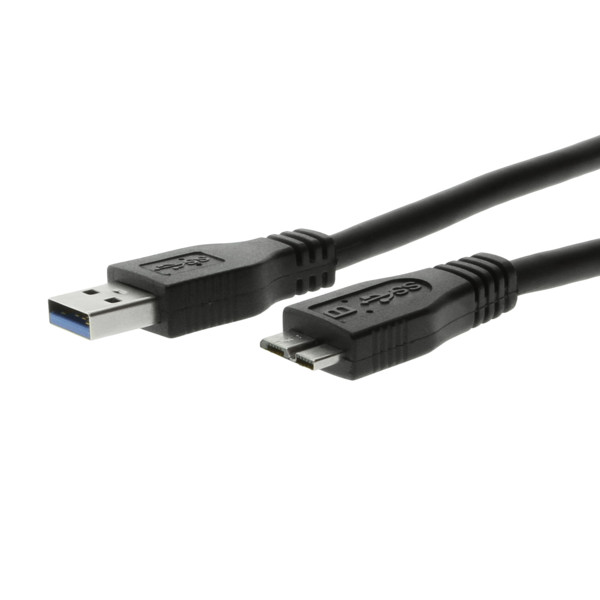 Forskellige magnet auditorium 1ft. USB 3.0 5Gbps Type A Male to Micro-B Male Super Speed Cable